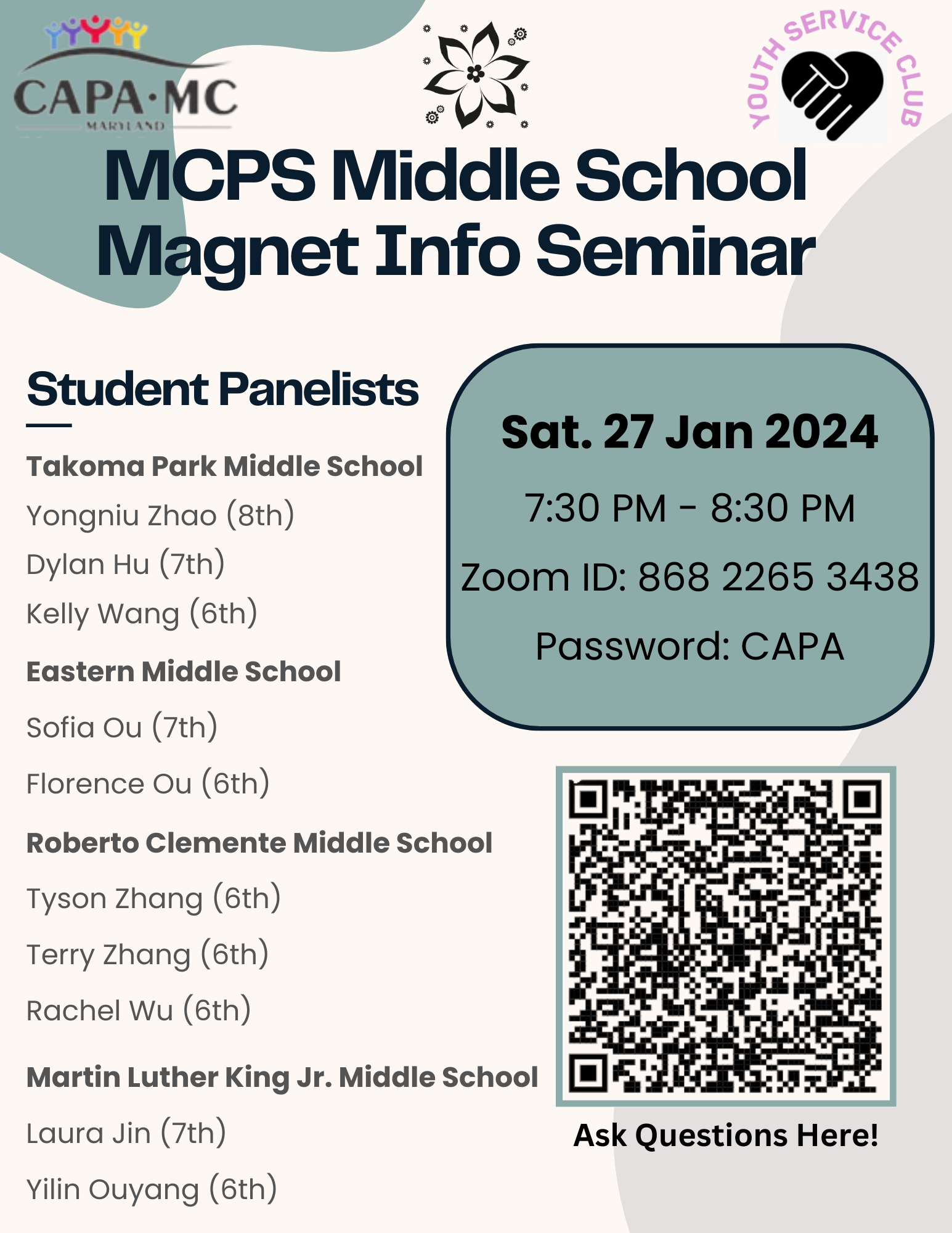 MCPS Middle School Magnet Info Seminar